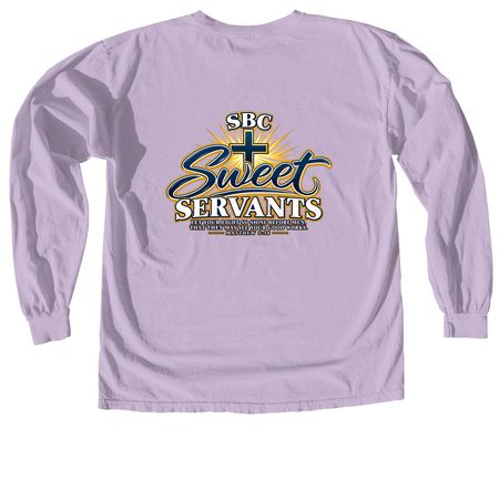 SBC Sweet Servants, a Orchid Comfort Colors Long Sleeve Tee