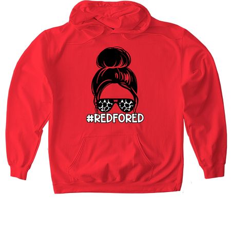 Girl6, a Red Gildan Softstyle Pullover Hoodie
