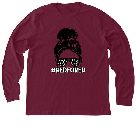 Girl6, a Heather Cardinal Premium Long Sleeve Tee