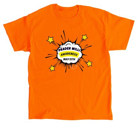 PWS Awareness TEEs for Fiona & Rose's School, a Orange Classic Unisex Tee
