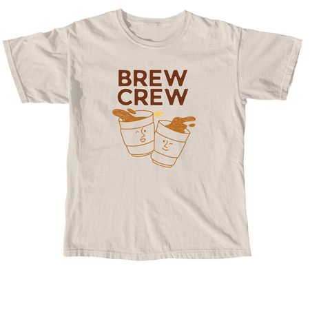 Brew Crew Mugs, a Ivory Comfort Colors Unisex Tee