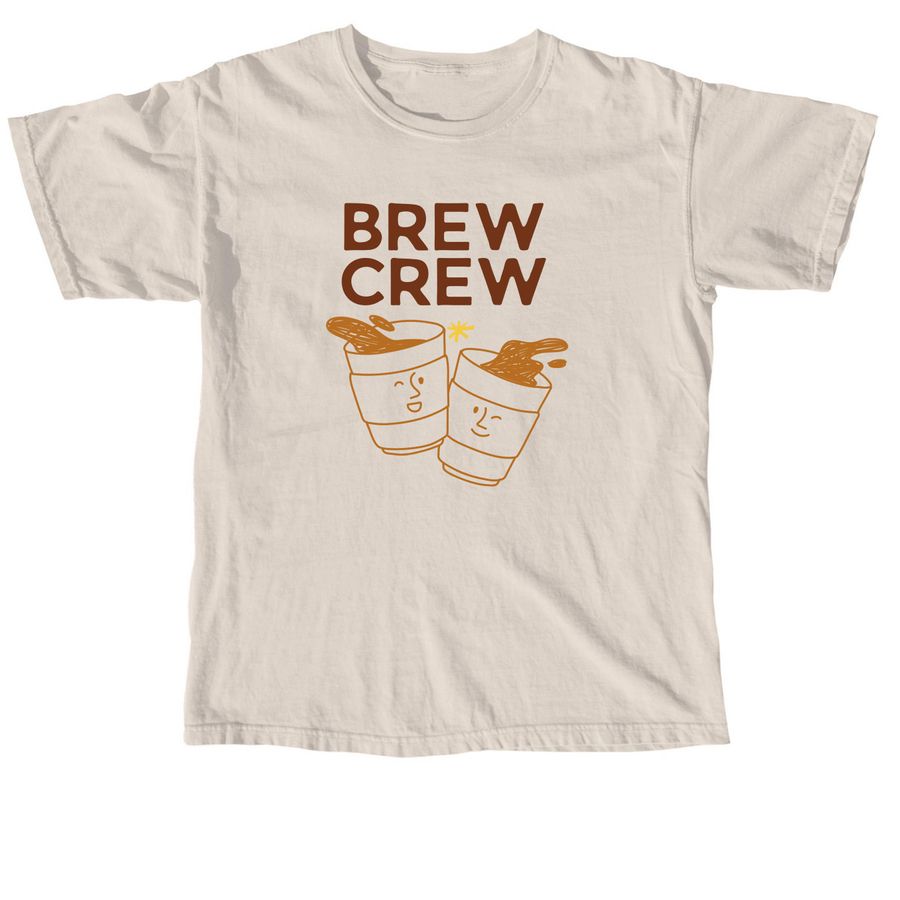 Brew Crew Mugs, a Ivory Comfort Colors Unisex Tee