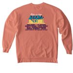 SoulFest Teal + Light, a Terracotta Comfort Colors Crewneck Sweatshirt (back-view)