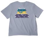 SoulFest Teal + Light, a Vintage Denim Women's Heavyweight Tee (back-view)