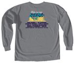 SoulFest Teal + Light, a Granite Comfort Colors Long Sleeve Tee (back-view)