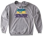 SoulFest Teal + Light, a Sport Grey Gildan Softstyle Pullover Hoodie (back-view)