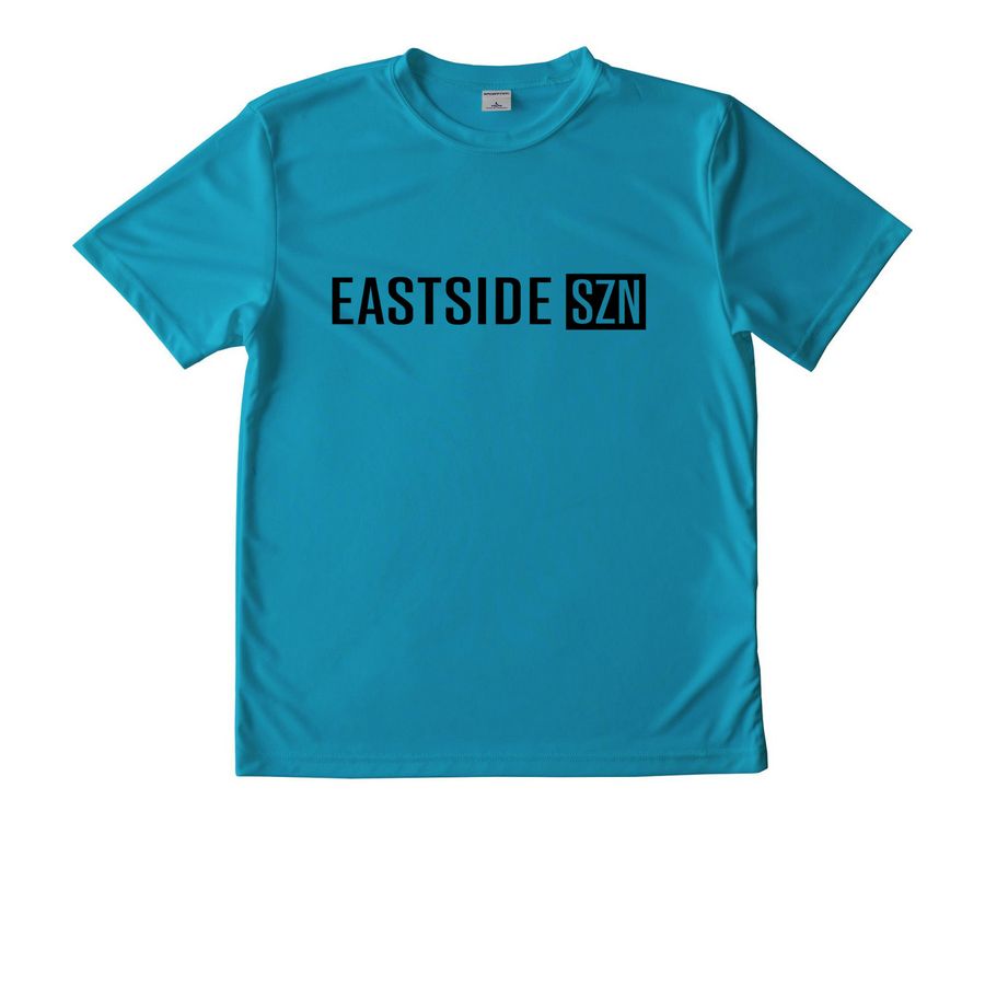 East Side SZN - Performance BLK, a Atomic Blue Youth Performance Tee