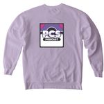 PCS Season 4, a Orchid Comfort Colors Crewneck Sweatshirt (back-view)