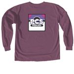 PCS Season 4, a Berry Comfort Colors Long Sleeve Tee (back-view)