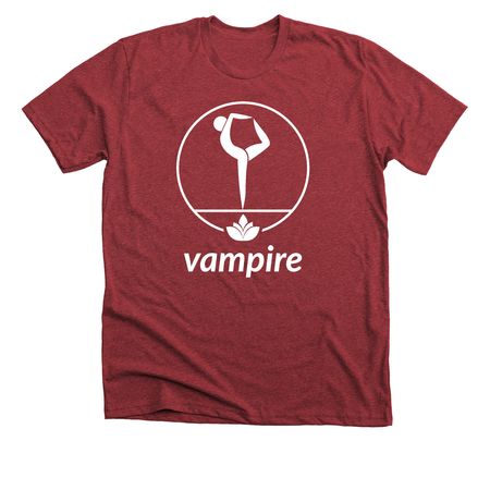 A Discovery of Yoga:&nbsp; VAMPIRE, a Heather Canvas Red Premium Unisex Tee