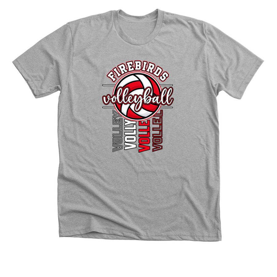 Volleyball Script&nbsp;, a Athletic Heather Premium Unisex Tee
