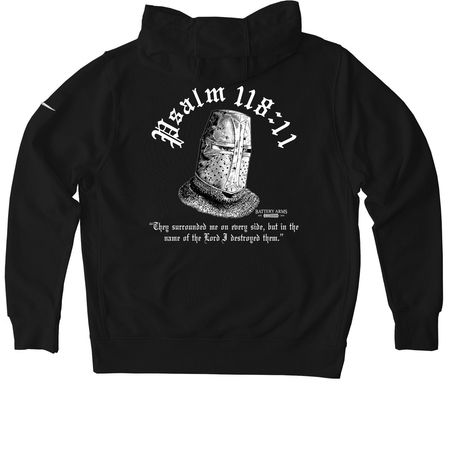 Crusader, a Black Nike Club Fleece Pullover Hoodie