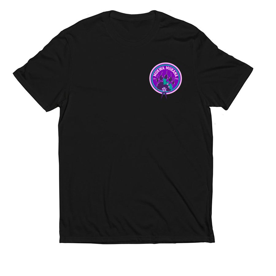 Protect Our MANOOMIN/PSIN, a Deep Black Allmade Eco Triblend Unisex Tee