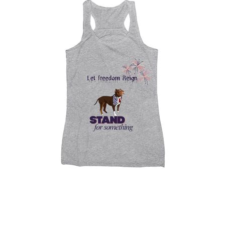 Let Freedom Reign. ??, a Athletic Heather Women's Racerback
