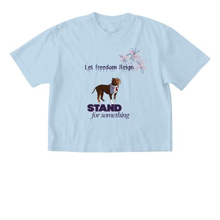 Let Freedom Reign. ??, a Chambray Comfort Colors Boxy Tee