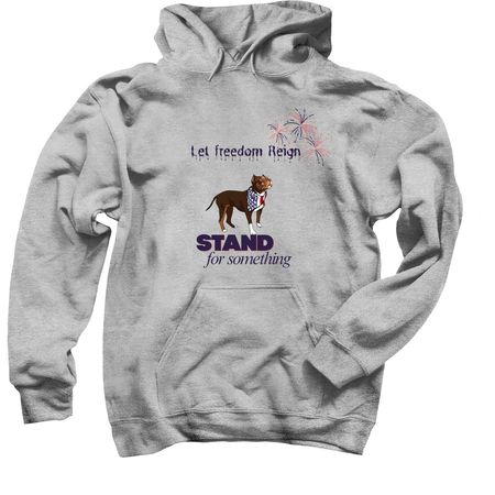 Let Freedom Reign. ??, a Sport Grey Pullover Hoodie