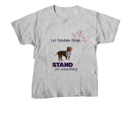 Let Freedom Reign. ??, a Sport Grey Youth Unisex Tee