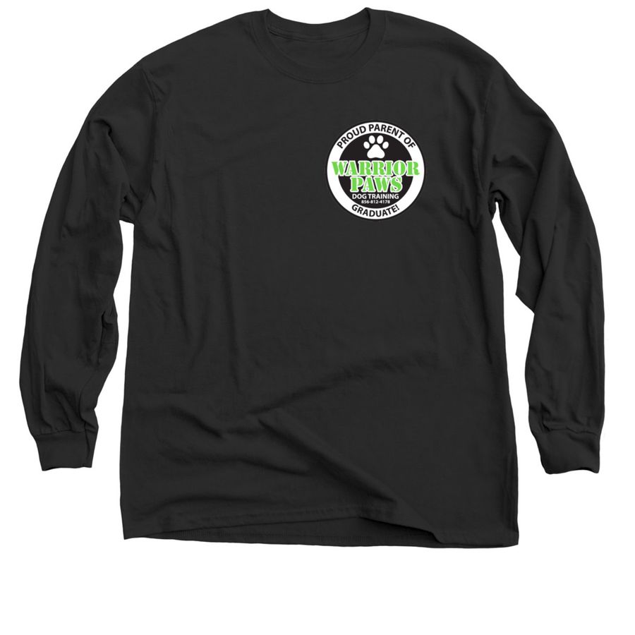 Warrior Paws Full Line Up, a Black Classic Long Sleeve Tee