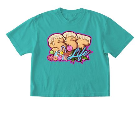 SSTLife - Eddie Baby Vibes - Cropped Tops, a Chalky Mint Comfort Colors Boxy Tee