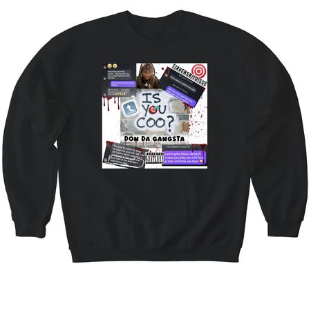 Is You Coo? Apparel&nbsp;, a Black Softstyle Crewneck Sweatshirt