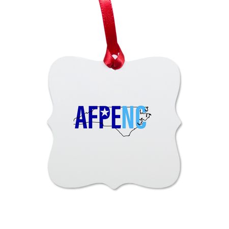 AFPENC Ornament, a White Aluminum Square Ornament