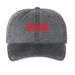 Hat, a Black Printed Pigment Dye Baseball Cap