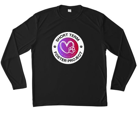 DRY FIT&nbsp;Adoption Counselor - Color Logo, a Black Unisex Performance Long Sleeve Tee