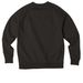 Crew/Hoodies, a Deep Black Allmade Organic CVC Crewneck Sweatshirt (back-view)