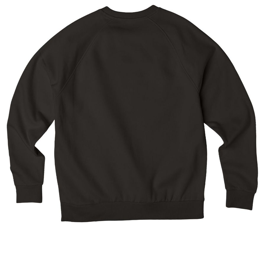 Crew/Hoodies, a Deep Black Allmade Organic CVC Crewneck Sweatshirt (back-view)
