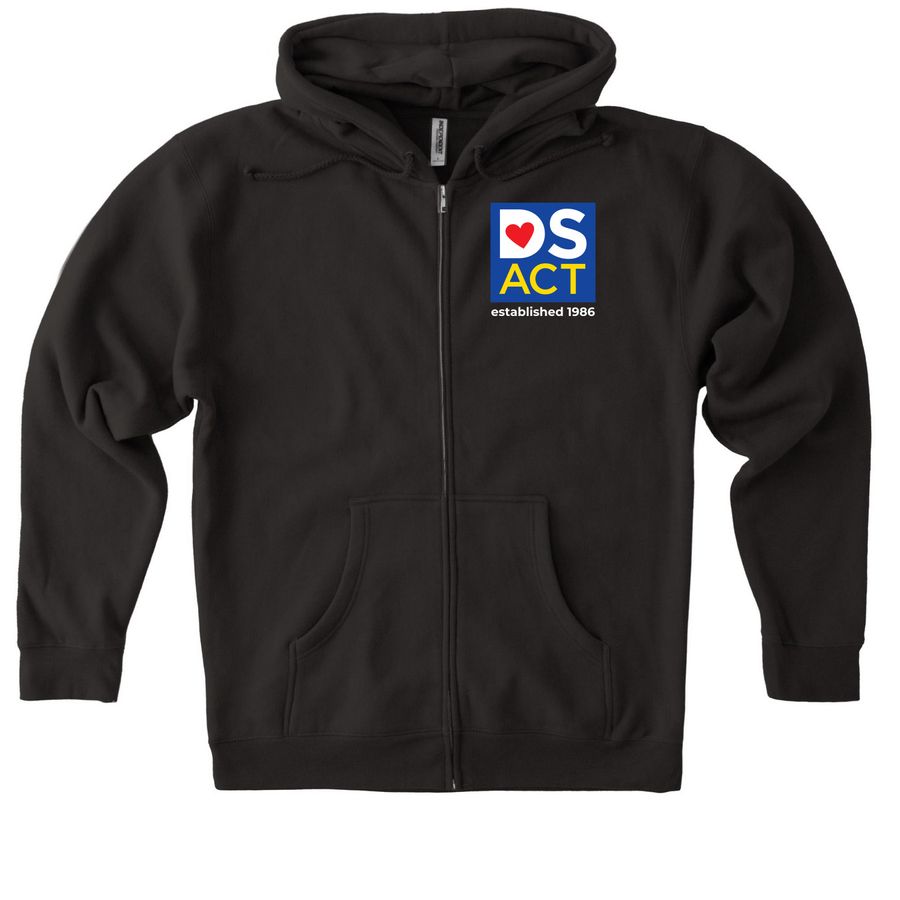 Official DS ACT Hoodies, a Black Heavyweight Zip Up Hoodie