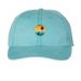 FIDO Sunset Hats, a Aqua Printed Pigment Dye Baseball Cap