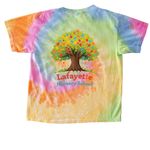 Colorful Design, a Eternity Youth Tie Dye Tee (back-view)