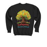 Colorful Design, a Black Youth Crewneck Sweatshirt (back-view)