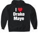 i love drake maye shirt, a Black Gildan Softstyle Pullover Hoodie