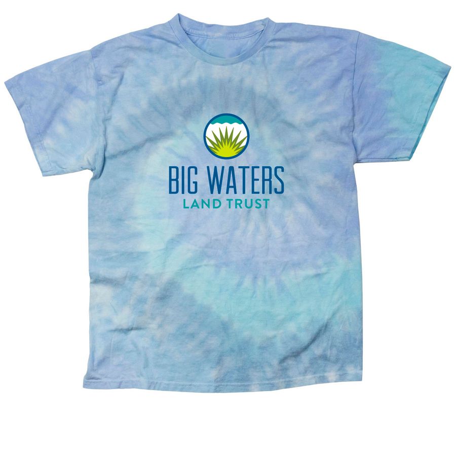 Big Waters Land Trust - Tie Dye Tee, a Lagoon Classic Tie Dye Tee