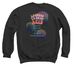 Licensed to Drop Acid, a Black Crewneck Sweatshirt (back-view)