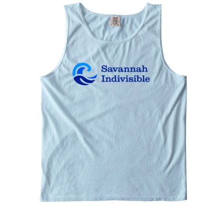Savannah Indivisible (Color Logo), a Chambray Comfort Colors Tank Top