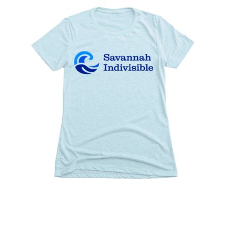 Savannah Indivisible (Color Logo), a Ice Blue Women's Slim Fit Tee