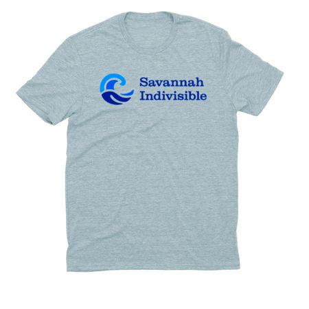 Savannah Indivisible (Color Logo), a I Like You Blue Allmade Eco Triblend Unisex Tee