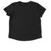 I Am Mostly Peace?, a Space Black Allmade Eco Triblend Women?s Scoop Neck Tee (back-view)