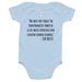 JOL Onesies 2026, a Light Blue Infant Onesie (back-view)