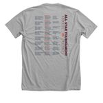 ALL STAR TOURNAMENT 2026, a Athletic Heather Premium Unisex Tee (back-view)