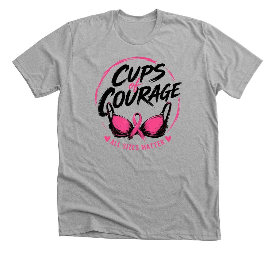 Cups of Courage - Nashville More Than Pink, a Athletic Heather Premium Unisex Tee