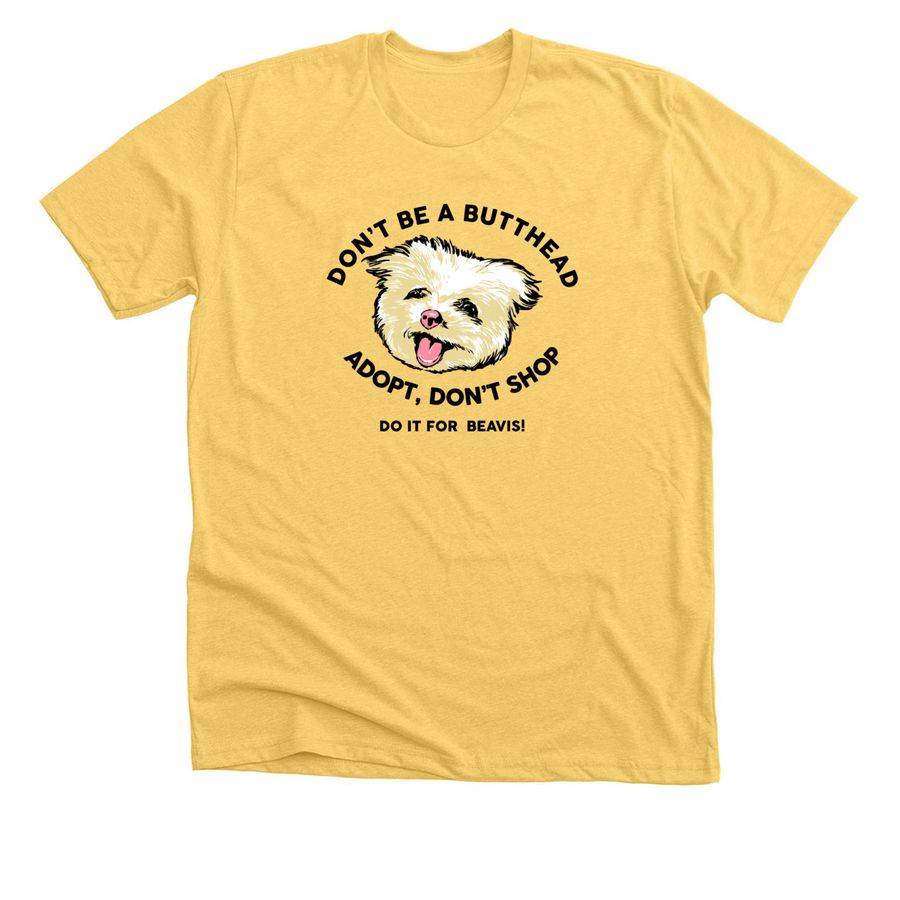 Do It For Beavis, a Heather Yellow Gold Premium Unisex Tee