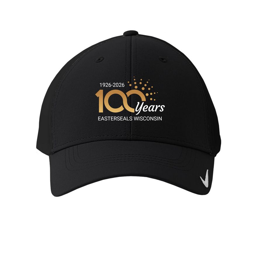 100 Years of Easterseals Wisconsin, a Black Printed Nike Dri-FIT Legacy Performance Cap