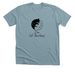 Zen Cat Sanctuary Classic Logo Tee, a Heather Blue Lagoon Premium Unisex Tee