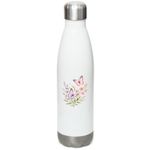 MARK 10:45, a White Stainless Steel Water Bottle (back-view)