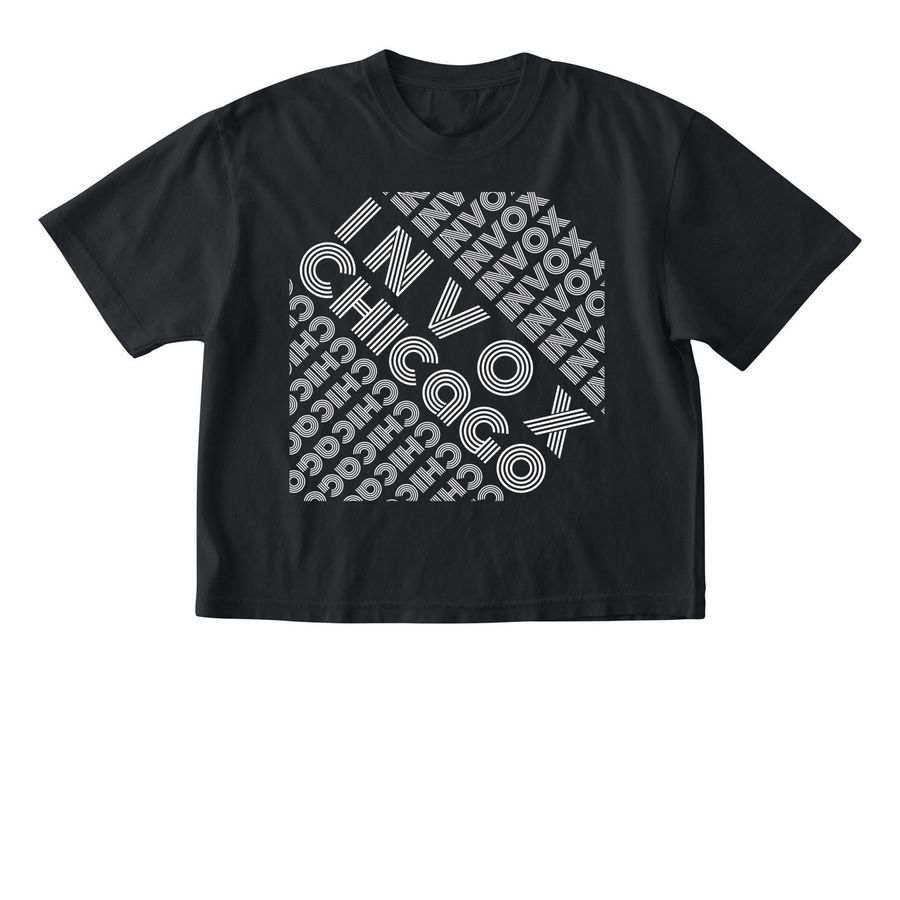 InVox Bold Graphic, a Black Comfort Colors Boxy Tee