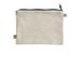 Texas Forever Pouch, a Natural 9"x7" Hemp Blend Pouch (back-view)