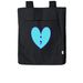 Teal Semicolon Heart Tote Bag, a Black Reclaimist Everywhere Tote Bag